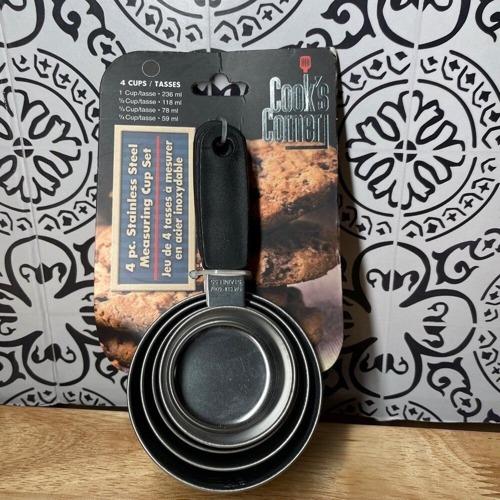 Measuring Cups Cook's Corner Stainless New With Tags!‎